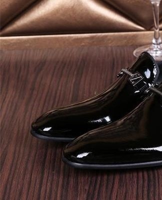 dark lacquer shoes