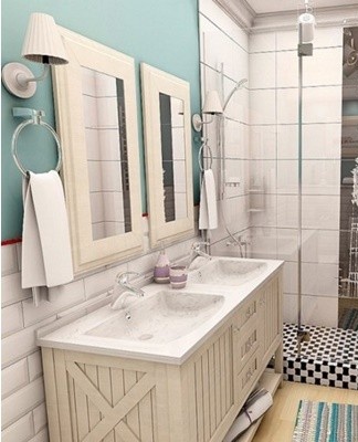 An excellent solution for a surface or undermount sink is the use of a countertop.