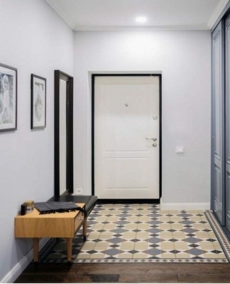 Many apartments built in Soviet times have a narrow and long hallway.