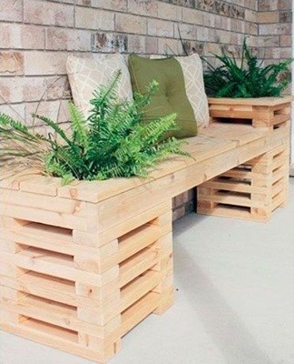 flower bed bench