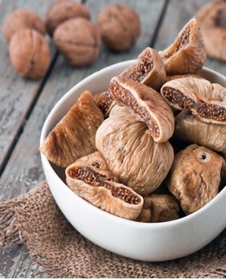 Dried figs retain most of the beneficial ingredients.