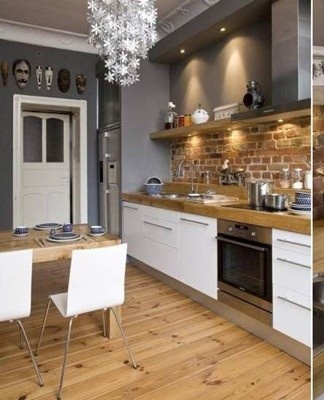 Gray is paired with different variations of brown.