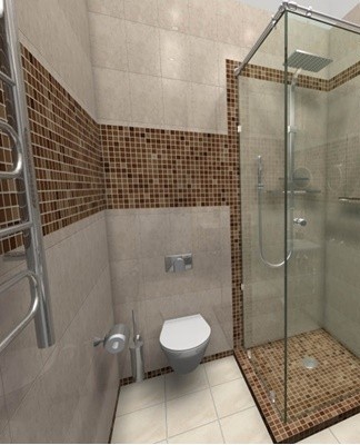 A bathroom in this style is decorated with bright mosaics, colors of unusual shades are chosen.
