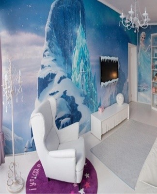 At this age, the girl actively lives in her own room.