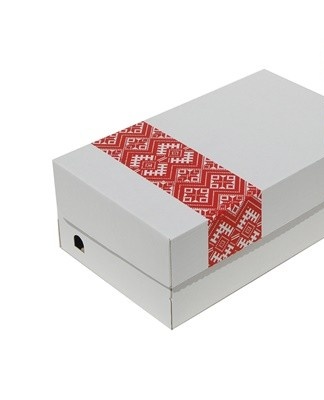 A simple shoebox can be used to make a wonderful clothes organizer.