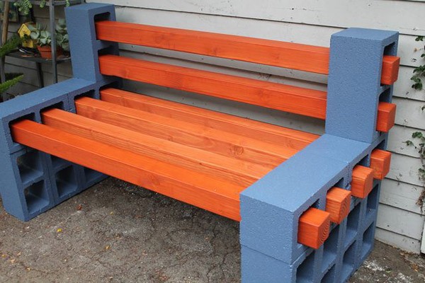 concrete bench