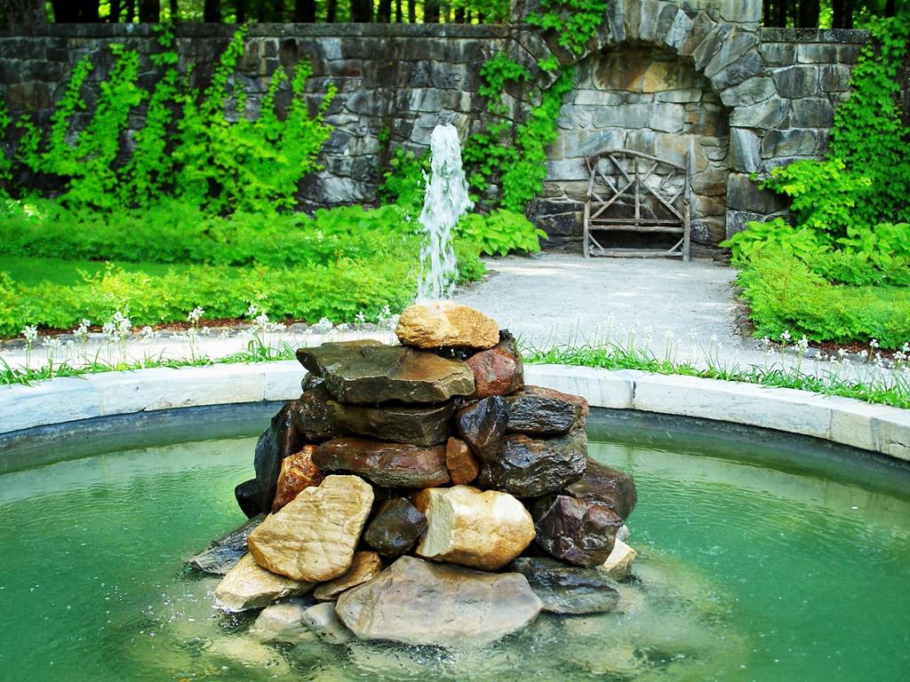 stone fountain
