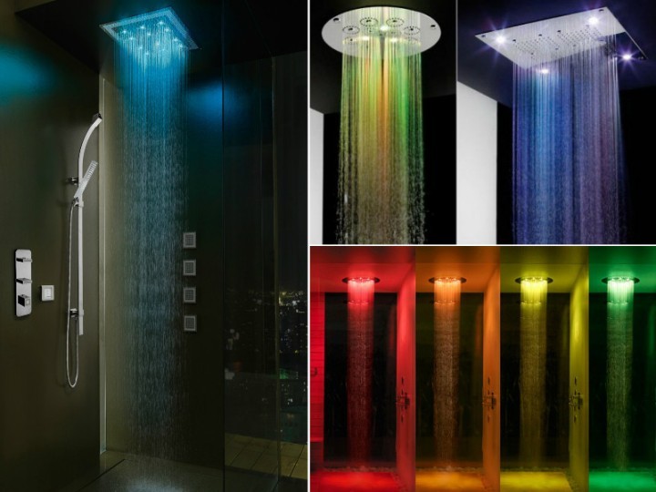 Chromotherapy shower