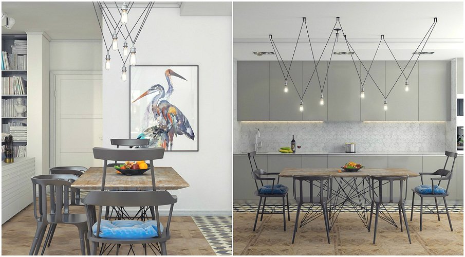 To create a beautiful interior, color accents should be placed correctly.