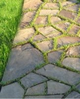 Features and selection of stone slabs for garden paths, DIY laying instructions
