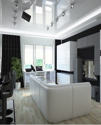 The interior is often decorated in such a palette.