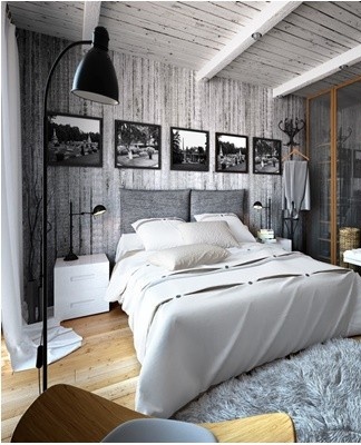 Polyurethane beams and large-mesh nets are used as decoration.