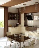 Kitchen design ideas in beige tones and rules for combining colors in the interior