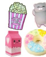 How to make 3D squishies out of paper with your own hands, examples of interesting work