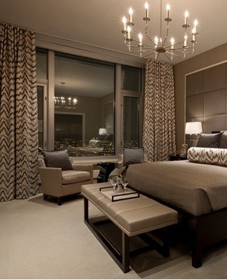 Dark tones are not always suitable for the bedroom.