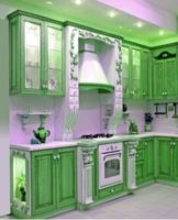 Kitchen design ideas in green tones, rules for combining colors in the interior and the choice of shade
