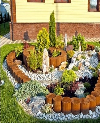 Ideas for creating a beautiful and simple do-it-yourself flower bed landscaping