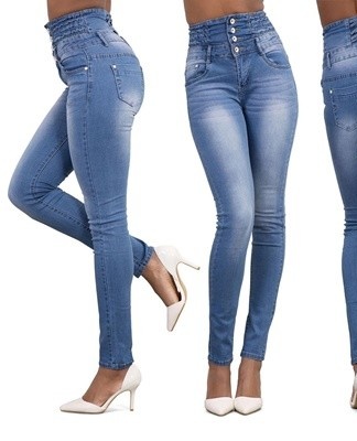 Denim is dense and retains its shape, but you can size the item down if needed.