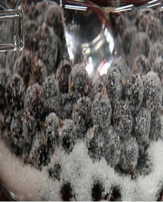 Sugar helps keep the maximum amount of vitamins in the berries.