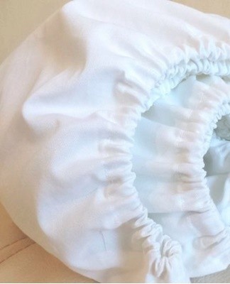 The rolls are stacked on a shelf in the closet, they look elegant and original.