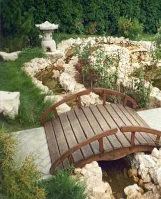 The decorative bridge should last more than one season.
