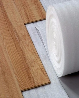 A synthetic underlay placed under the laminate provides: Additional thermal insulation.