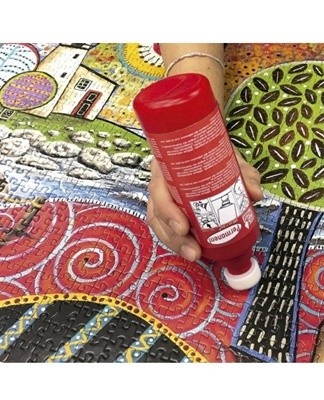 cardboard - easy to use, easily attached with any glue