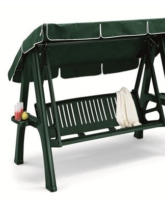 A solid facing, a seat, a railing, a backrest will be made of plastic.