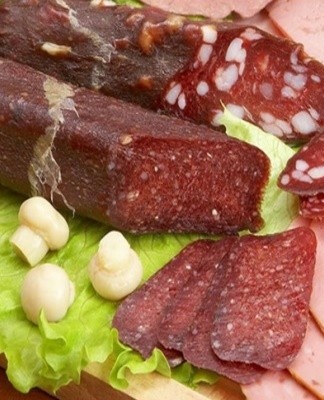 This type of meat product is stored in a dark, cool place with good ventilation.