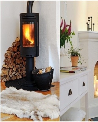 The interior involves the use of bright accents.