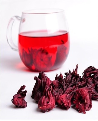 Red tea made from dried rosella flowers can be stored for up to five years after production.