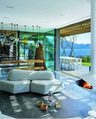 This piece of furniture is made in white.