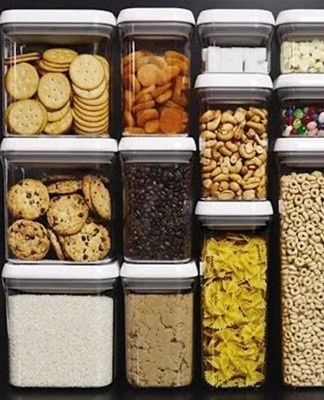 On the lower shelves of kitchen cabinets, the temperature is slightly lower than on the upper floors.