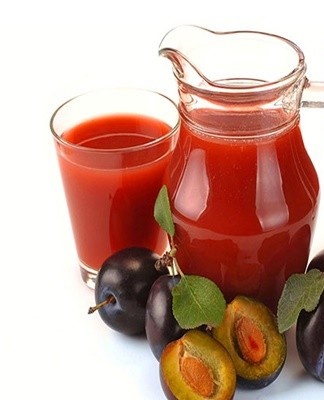 The plum is stored in the refrigerator for no more than one day.