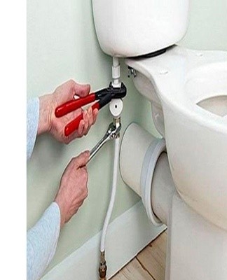 The final step when installing new plumbing fixtures is to connect to the water supply