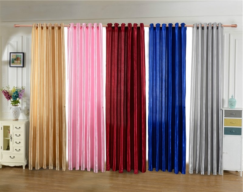 Multicolored curtains