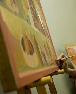 Casein paints are used in painting and printing.