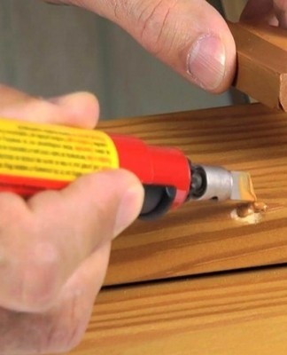 If scratches appear on the furniture, it is permissible to use a special wax.