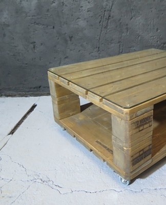 You can supplement such a table with wheels and plywood, which is laid on the boards.