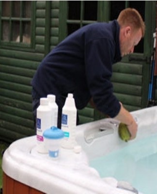 It is necessary to clean the jacuzzi from dirt monthly.