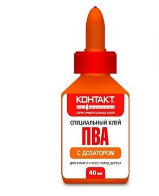 The one-component "Contact" super glue forms a strong joint and dries almost immediately after application.