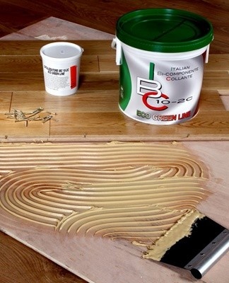 Using a poor quality adhesive will cause problems with the flooring.