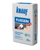 Description and use of Knauf tile adhesive, technical characteristics and consumption