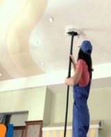 Ways, how and what to wash the ceiling painted with water paint