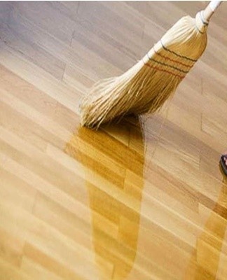 Dry cleaning of laminate is done every few days or daily if necessary.