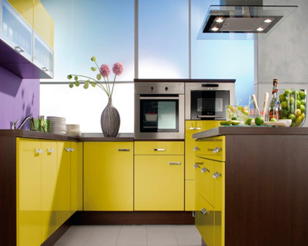 yellow kitchen
