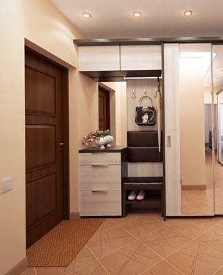 When choosing a coating for the ceiling in the hallway, preference should be given to glossy surfaces.