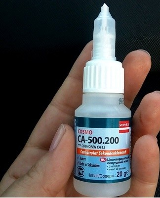 The composition is distinguished by a viscous structure and transparent color.