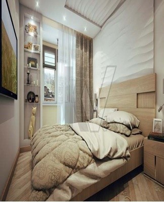 Often, standard size furniture sold in stores is not suitable for a small, cramped bedroom.