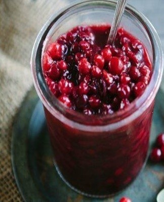Instead of water for canning, this recipe uses berry juice.